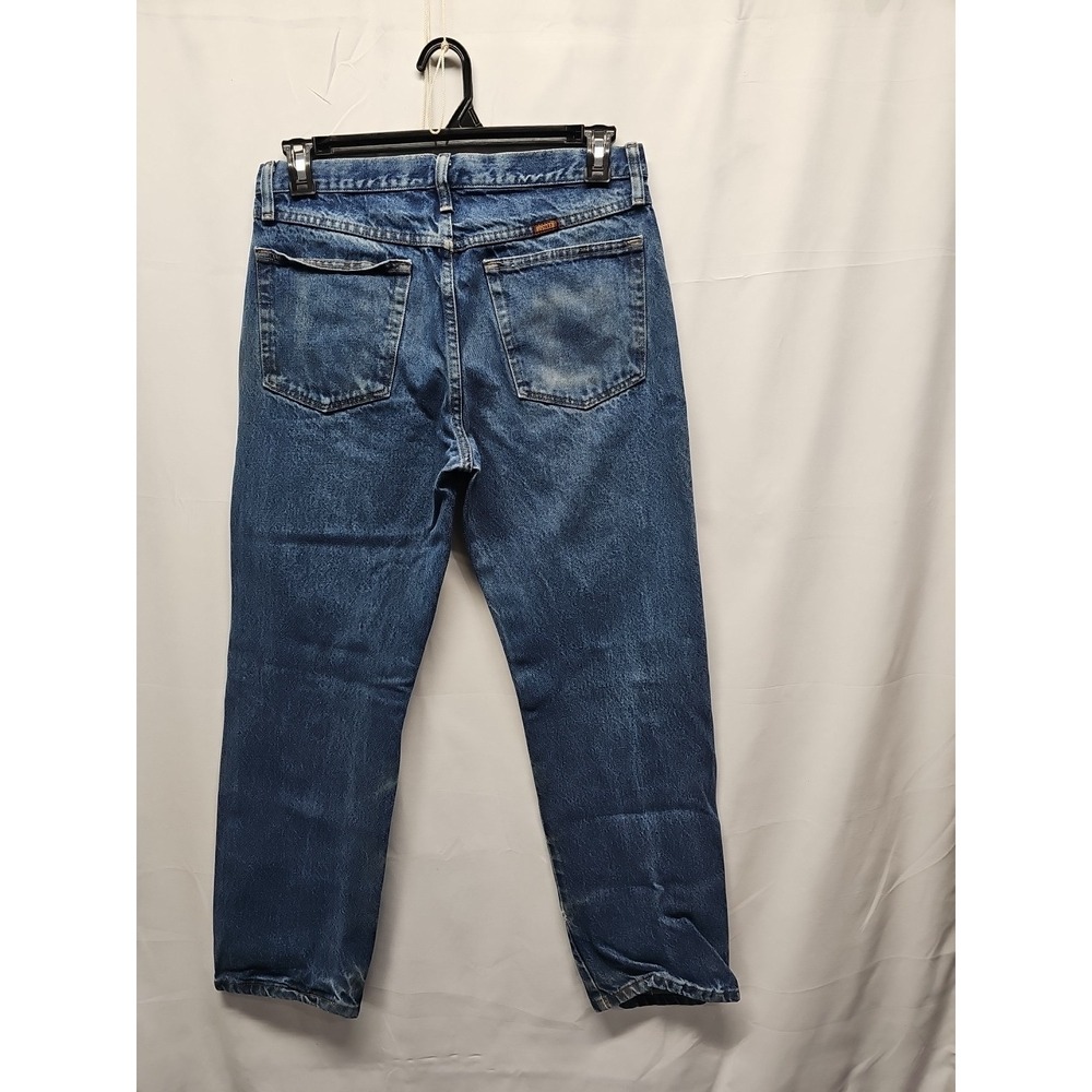 Rustler Mens Blue Straight Leg Medium Wash Denim Jeans‎ Work Cotton Size 33x30 - Picture 11 of 16